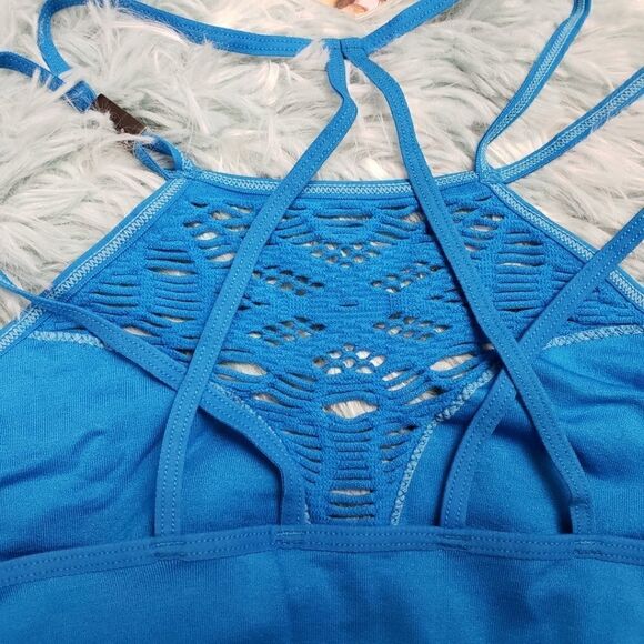 VS Seamless Cutout Bralette Royal Blue Small - Picture 6 of 6